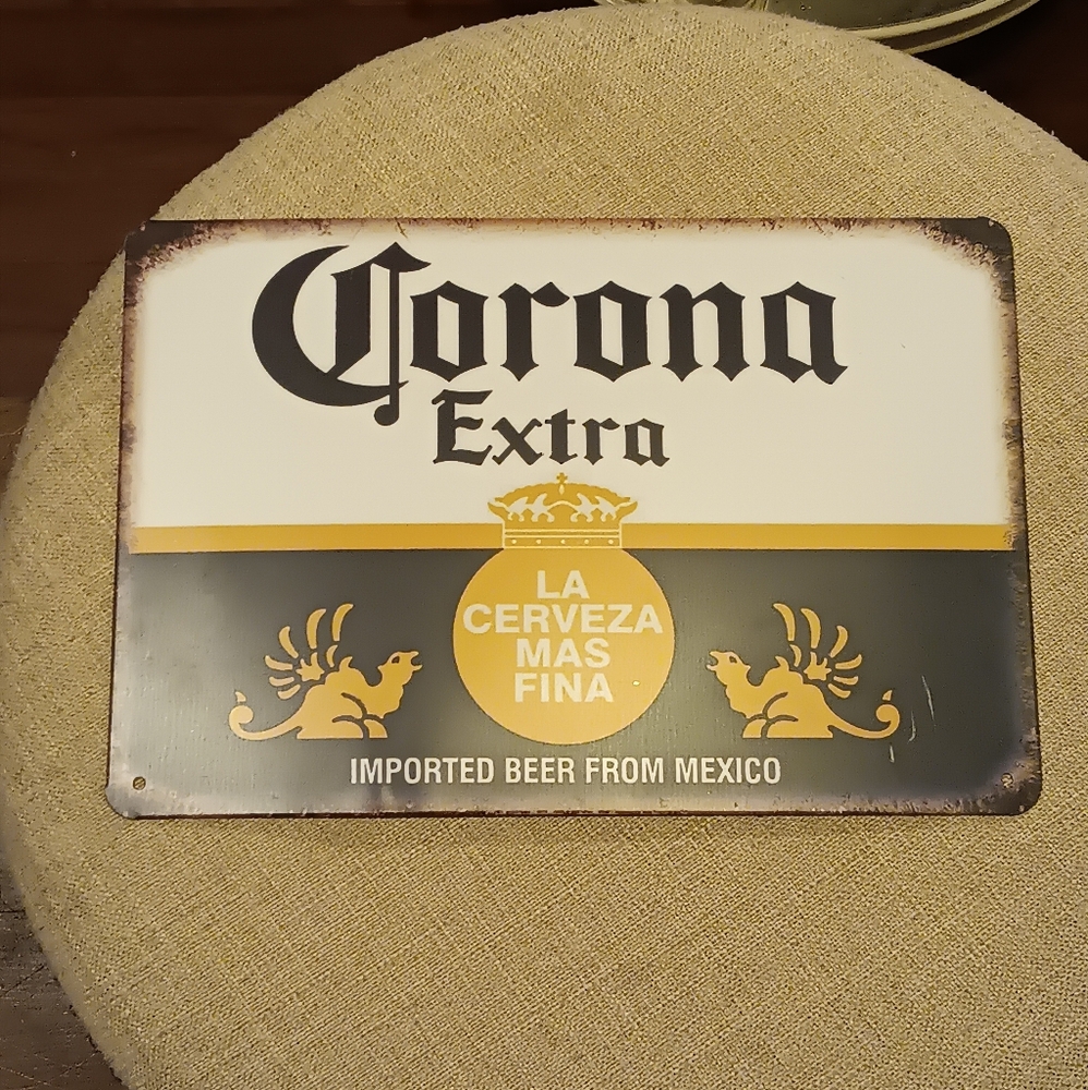 Corona Extra Metal Advertising Sign